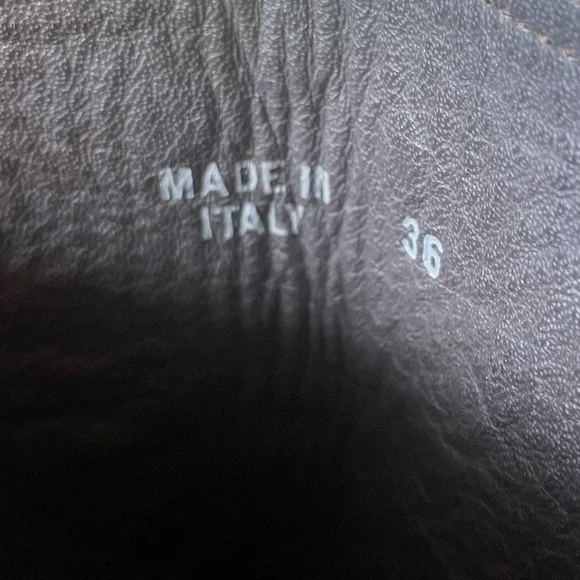 Golden Goose Deluxe Brand Leather Boots with silver Studded Butterfly Vero Cuoio - Picture 15 of 15